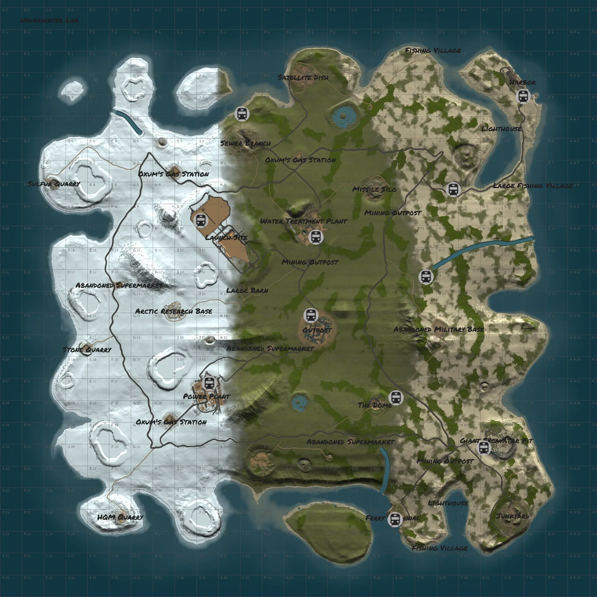 Custom Rust Map Biome Pattern